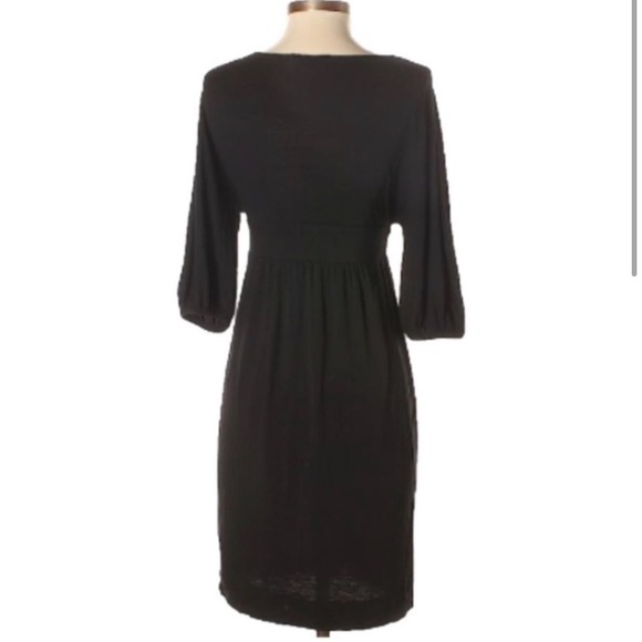 Vince Black V Neck Mini Dress - Picture 2 of 8